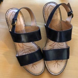 Black Born sandals size 11
